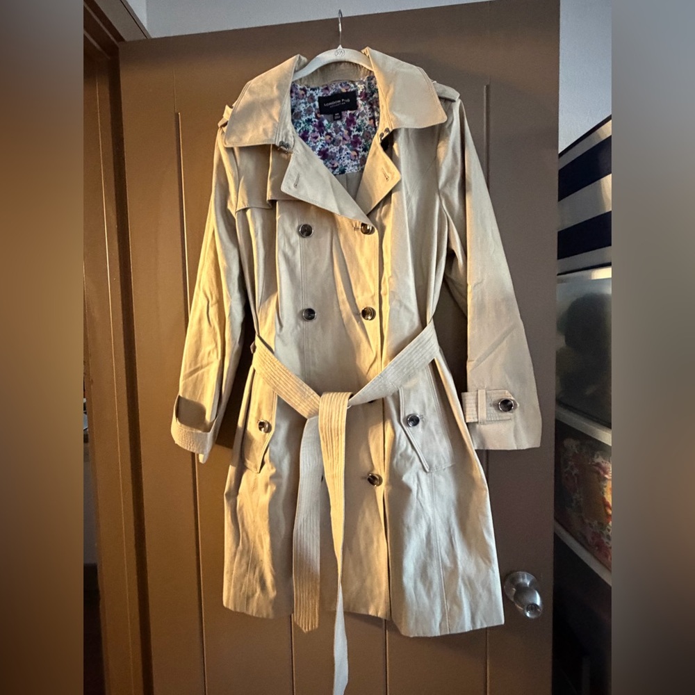 Women's London Fog Beige Trench Coat